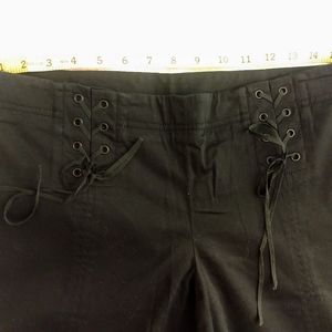 Laundry by Shelli Segal flared black pants size 8
